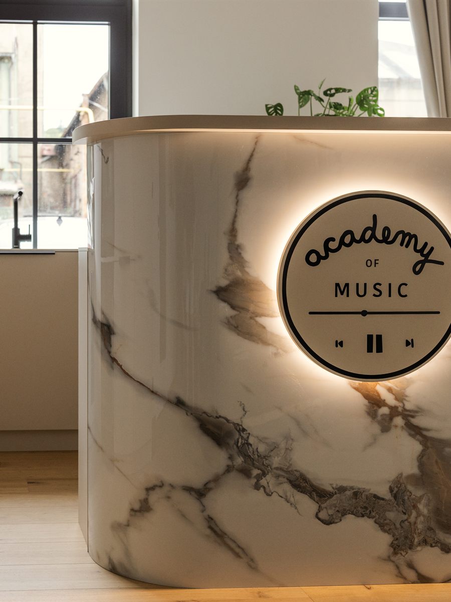 Prostory Academy of Music v Loftech Kolbenova